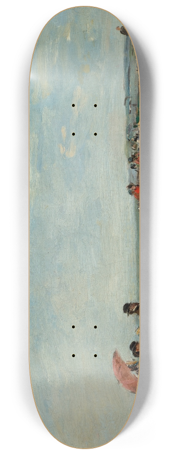 Eugne Boudin - Scne de plage 8.25 inch art skate deck