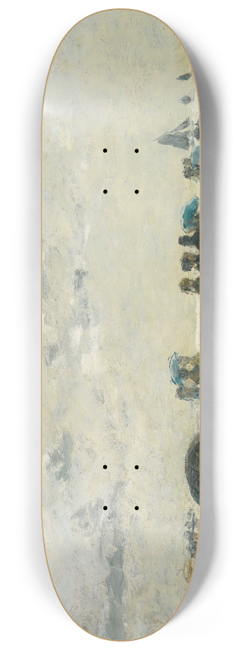 Eugne Boudin - Scne De Plage  Trouville 8.25 inch art skate deck