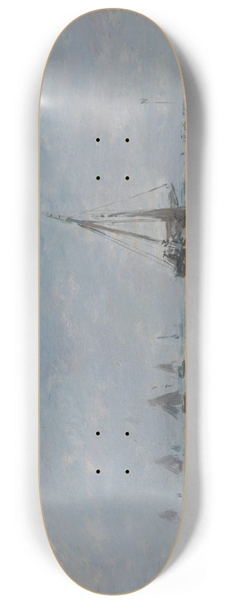 Eugne Boudin - Trouville at LowTide 8.25 inch art skate deck