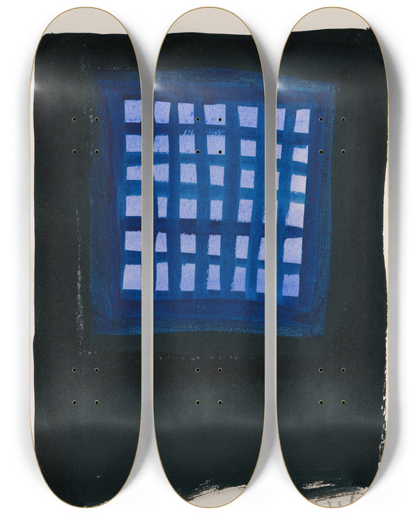 Triptych art skateboard deck of Karl Wiener Aus Meinem Leben 50 Bltter Xvi by Karl Wiener (1901-1949)