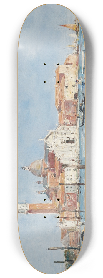 Eugne Boudin - Venise, glise San Giorgio 8.25 inch art skate deck