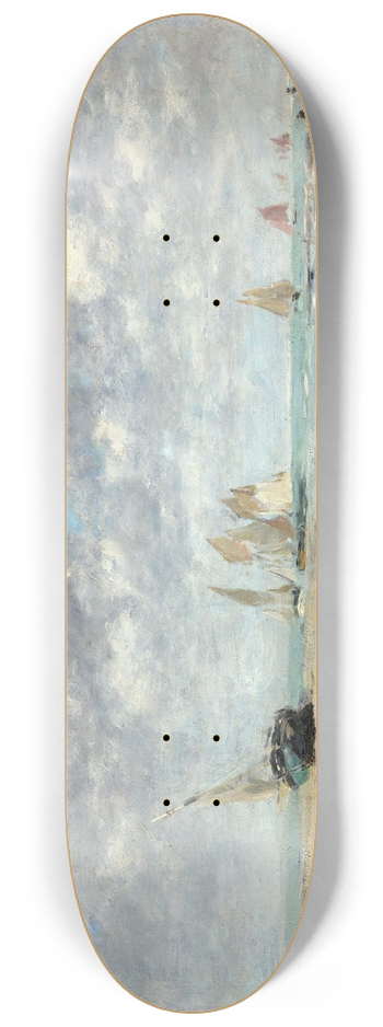 Eugne Boudin - Washerwoman near Trouville 8.25 inch art skate deck