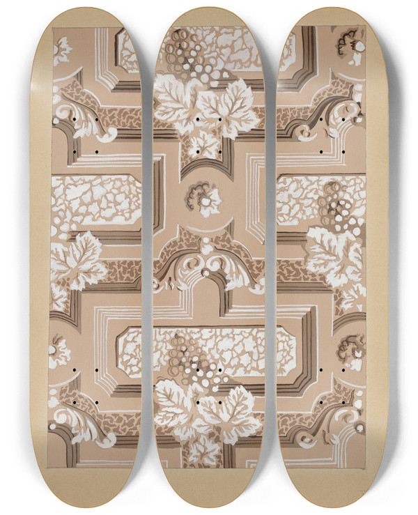 Triptych art skateboard deck of Karl Joubert Wall Paper_1 by Karl Joubert