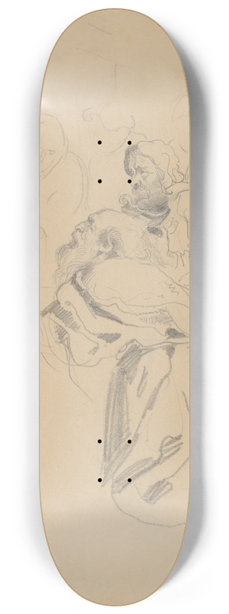 Eugne Delacroix - Adoration of the Magi, after Rubens 8.25 inch art skate deck