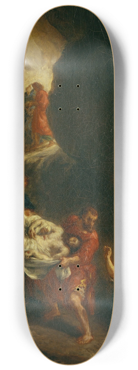 Eugne Delacroix - Christ Carried Down To The Tomb 8.25 inch art skate deck