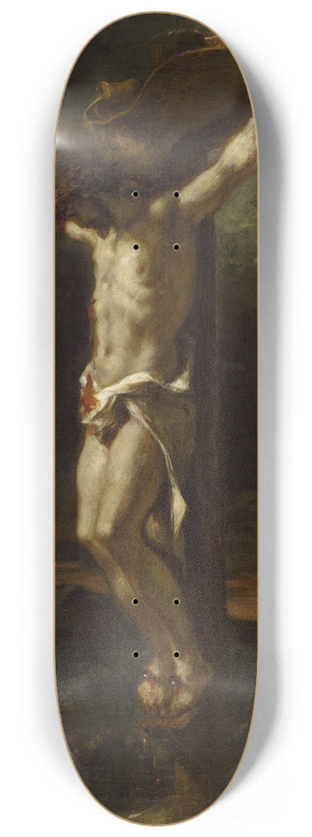 Eugne Delacroix - Christ on the cross 8.25 inch art skate deck