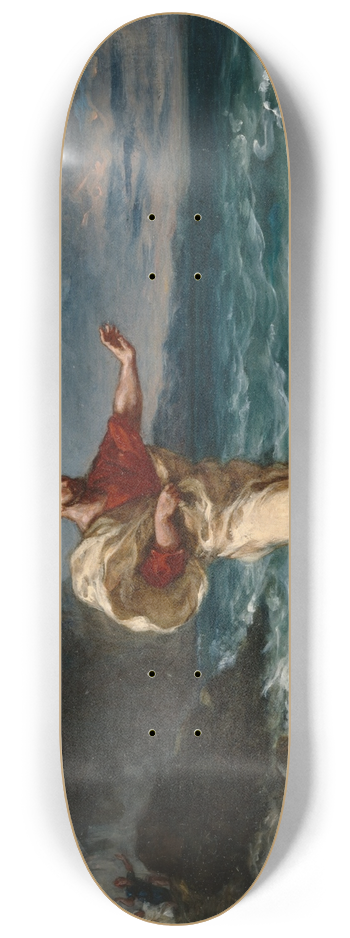 Eugne Delacroix - Demosthenes on the Seashore 8.25 inch art skate deck
