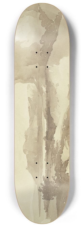 Eugne Delacroix - Landscape 8.25 inch art skate deck