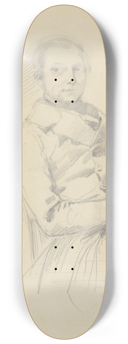 Eugne Delacroix - Study for Count Charles deMornay 8.25 inch art skate deck