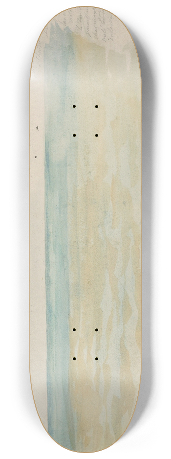 Eugne Delacroix - The Sea at Dieppe 8.25 inch art skate deck