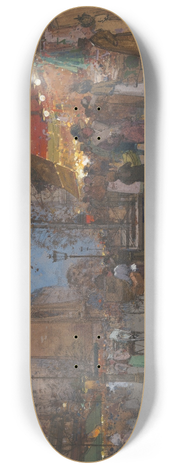 Eugne Galien-Laloue - La Porte St Denis 8.25 inch art skate deck