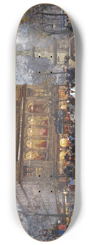 Eugne Galien-Laloue - Le Thtre Du Chtelet, Paris 8.25 inch art skate deck