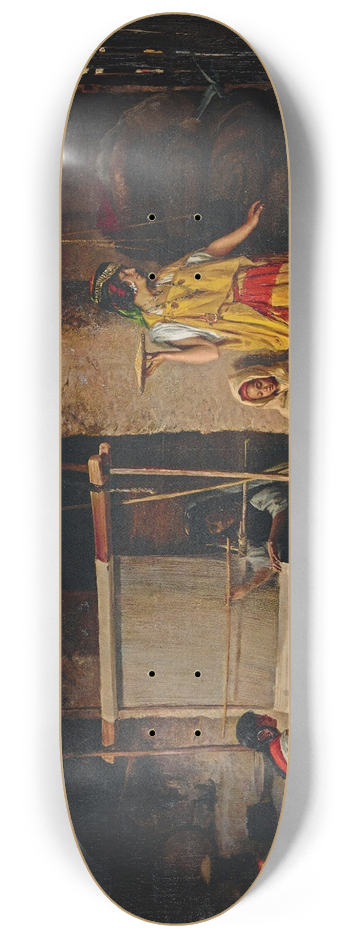 Eugne Girardet - The Weavers 8.25 inch art skate deck