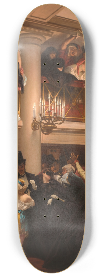 Eugne Giraud - The Opera Ball 8.25 inch art skate deck