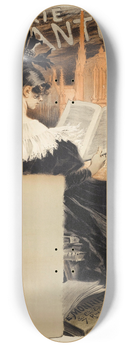 Eugne Grasset - Librairie  Romantique 8.25 inch art skate deck