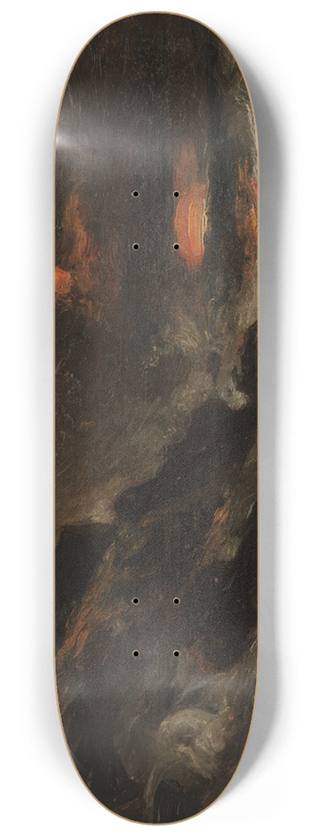 Eugne Isabey - A Storm off the Normandy Coast 8.25 inch art skate deck
