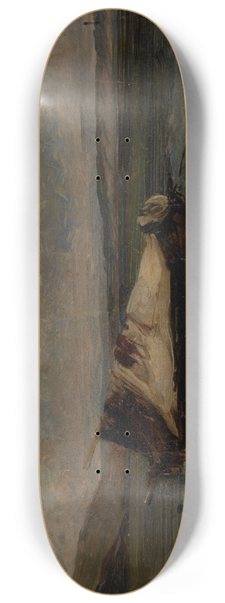 Eugne Isabey - Small Boat 8.25 inch art skate deck