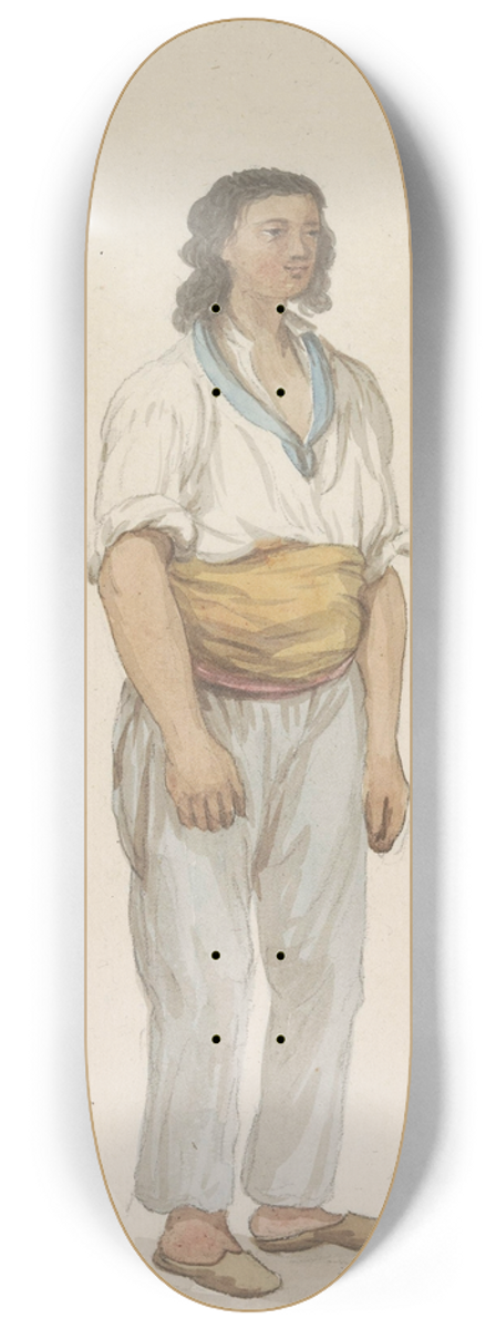 Abraham-Louis-Rodolphe Ducros - Jongen in herberg op Malta 8.25 inch art skate deck