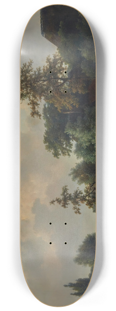 Eugne Joseph Verboeckhoven - Farm Animals By A Stream 8.25 inch art skate deck
