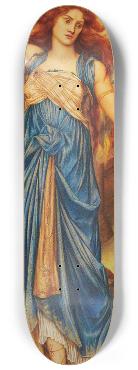 Evelyn De Morgan - Cassandra 8.25 inch art skate deck