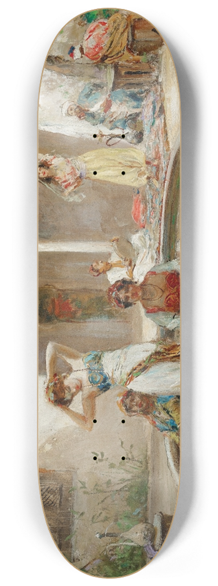 Fabio Fabbi - Dancing In The Harem Courtyard 8.25 inch art skate deck