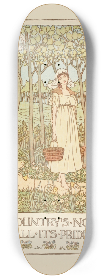 F. D. Bedford - Song of Spring 8.25 inch art skate deck