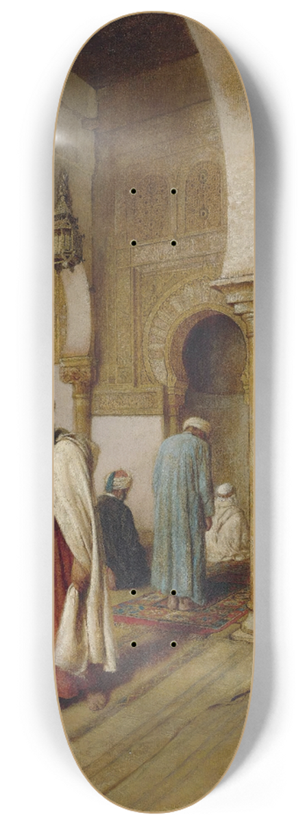 Federico Bartolini - At Prayer In The Mosque, Tunisia 8.25 inch art skate deck