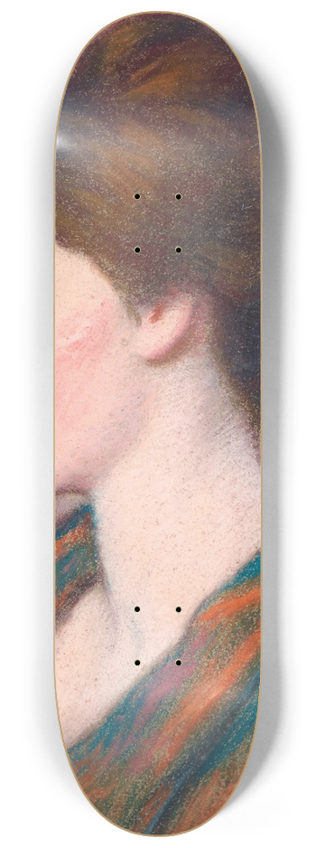 Federico Zandomeneghi - Portrait of a Lady in Profile 8.25 inch art skate deck