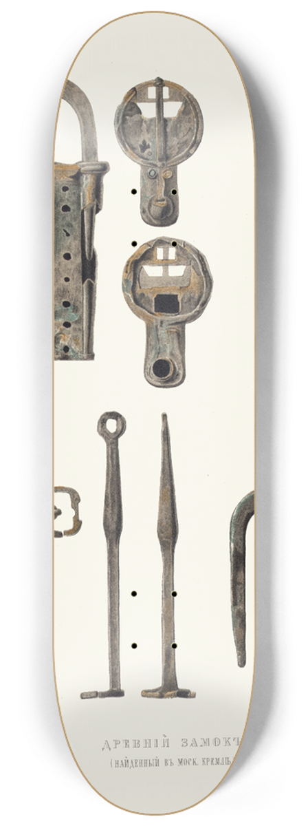 Fedor Grigoryevich Solntsev - Drevnii zamok 8.25 inch art skate deck