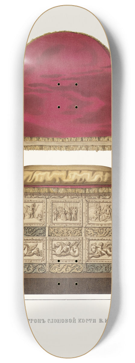 Fedor Grigoryevich Solntsev - Kresla ili tron slonovoy kosti V.K. Ioanna III. (izobrazhenie 3.) 8.25 inch art skate deck