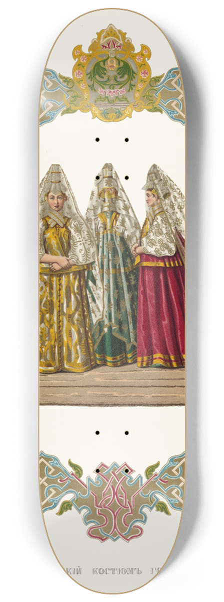 Fedor Grigoryevich Solntsev - Letnii zhenskii kostium goroda Torzhka 8.25 inch art skate deck