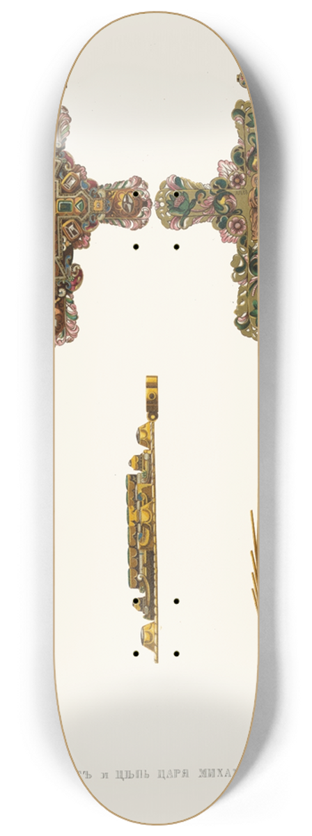 Fedor Grigoryevich Solntsev - Napersnyi krest i tsep tsaria Mikhaila Feodorovicha 8.25 inch art skate deck