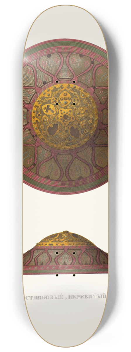 Fedor Grigoryevich Solntsev - Shchit trostnikovyi, perevityi shelkami 8.25 inch art skate deck