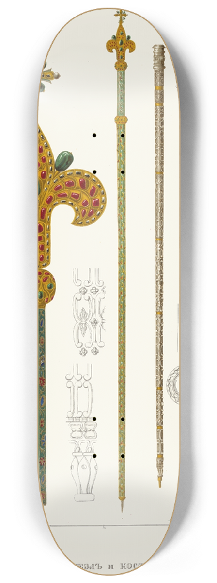 Fedor Grigoryevich Solntsev - Vlastelinskii zhezl i kostianoi posokh 8.25 inch art skate deck