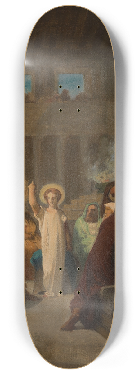 Felix-Henri Giacomotti - Jsus chez les docteurs 8.25 inch art skate deck