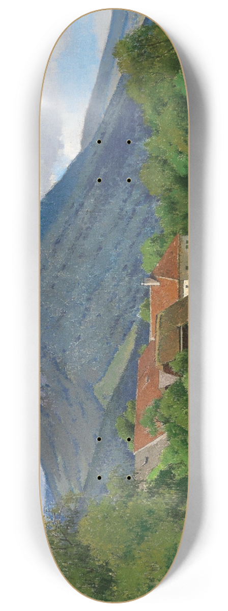 Ferdinand Brunner - Landschaft aus dem Almtal 8.25 inch art skate deck