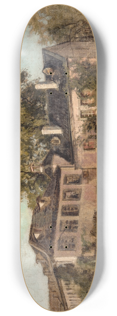 Ferdinand Fagerlin - Malkasten, The Artists House in Dsseldorf 8.25 inch art skate deck