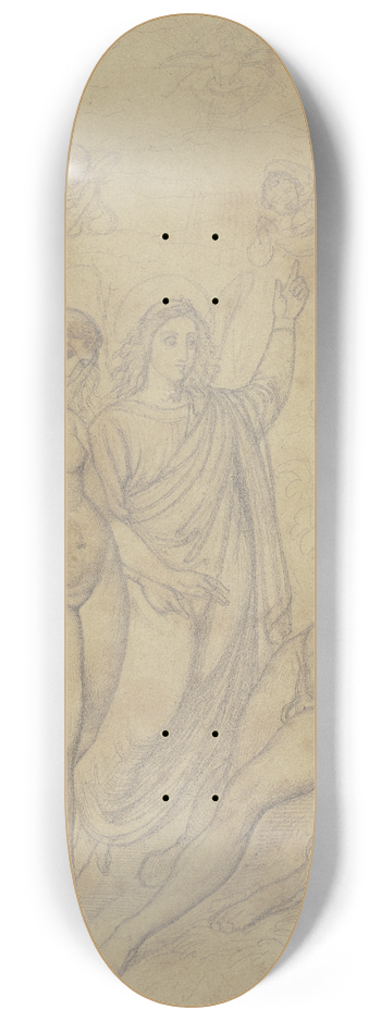 Ferdinand Fellner - Eva wird von einem Engel Adam zugefhrt 8.25 inch art skate deck