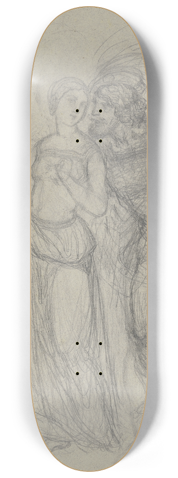 Ferdinand Fellner - Faust und Gretchen 2 8.25 inch art skate deck