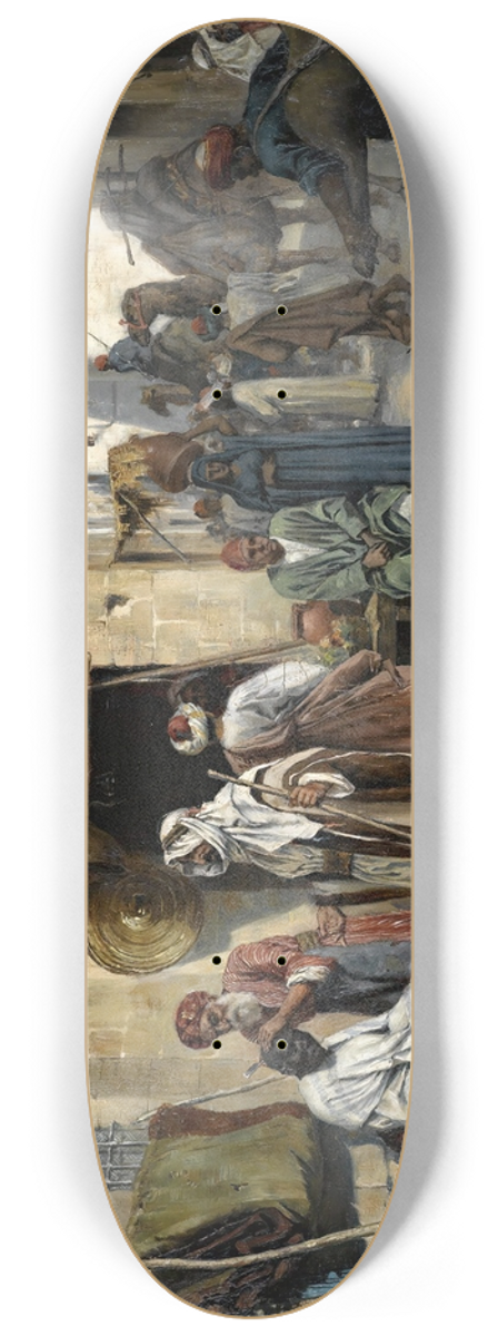 Albert Joseph Franke - The Barbers Shop 8.25 inch art skate deck