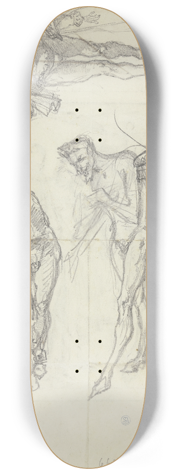 Ferdinand Fellner - Studies of Mephistopheles 8.25 inch art skate deck