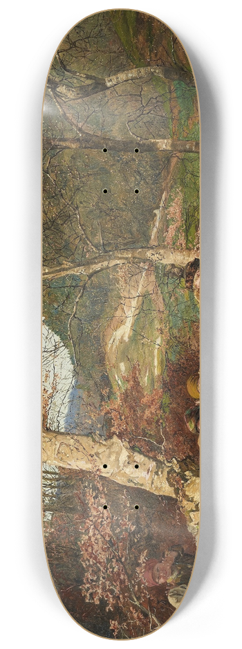 Ferdinand Georg Waldmller - Early spring in the Vienna Woods 8.25 inch art skate deck