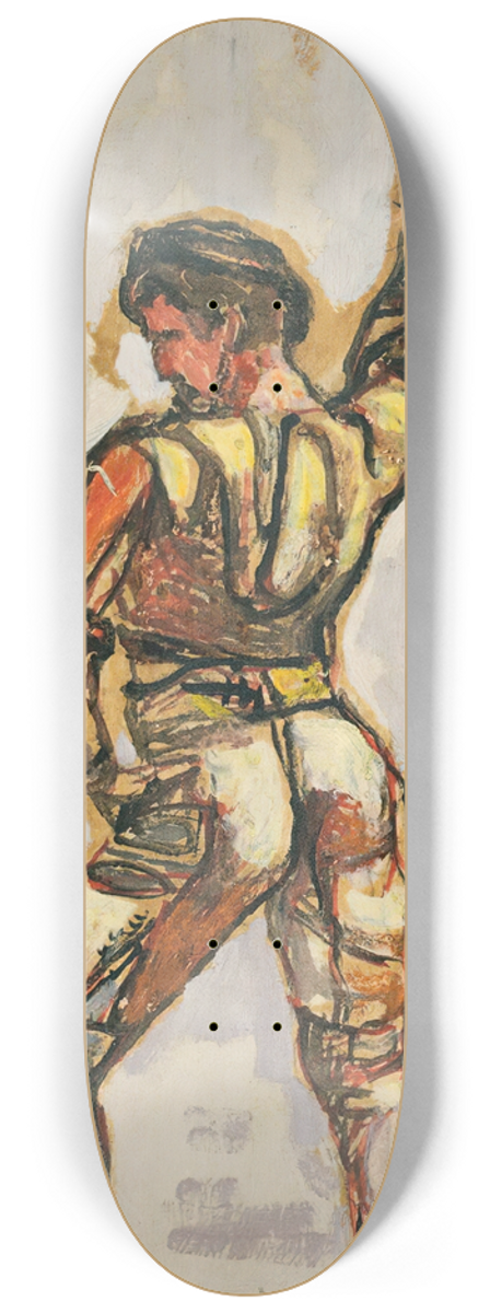 Ferdinand Hodler - Taker From The Oath In Left Profile For unanimity 8.25 inch art skate deck
