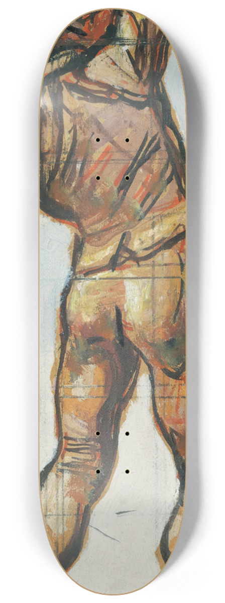 Ferdinand Hodler - Vowing Man (Study For unanimity) 8.25 inch art skate deck