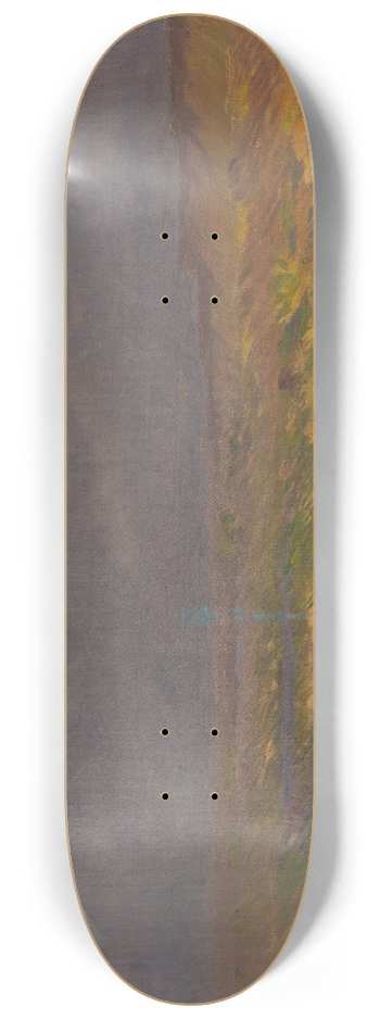 Ferdinand Katona - Landscape before Evening 8.25 inch art skate deck