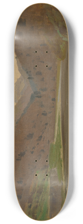 Ferdinand Katona - Mountain landscape 8.25 inch art skate deck