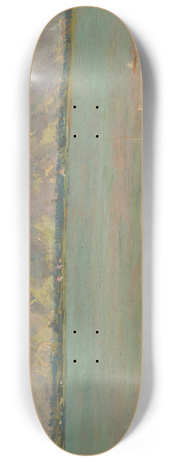 Ferdinand Katona - Mountain Landscape with a Lake 8.25 inch art skate deck