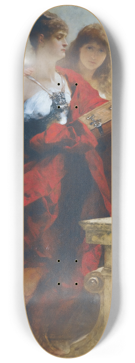 Ferdinand Keller - Study For The Apotheosis Of Emperor Wilhelm I 8.25 inch art skate deck