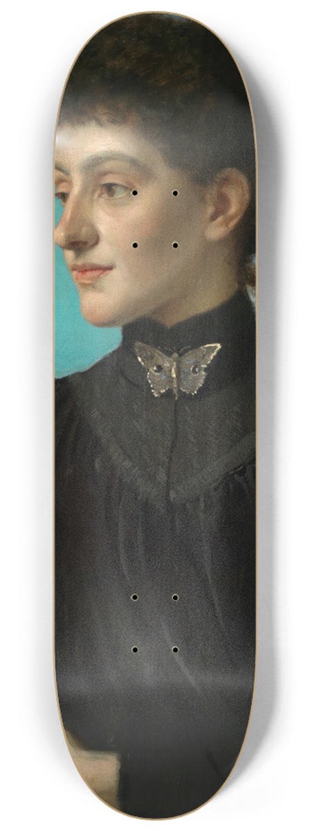Albert Lang - Portrait of a girl 8.25 inch art skate deck