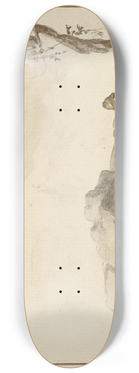 Ferdinand Kobell - Shepherds at rest 8.25 inch art skate deck